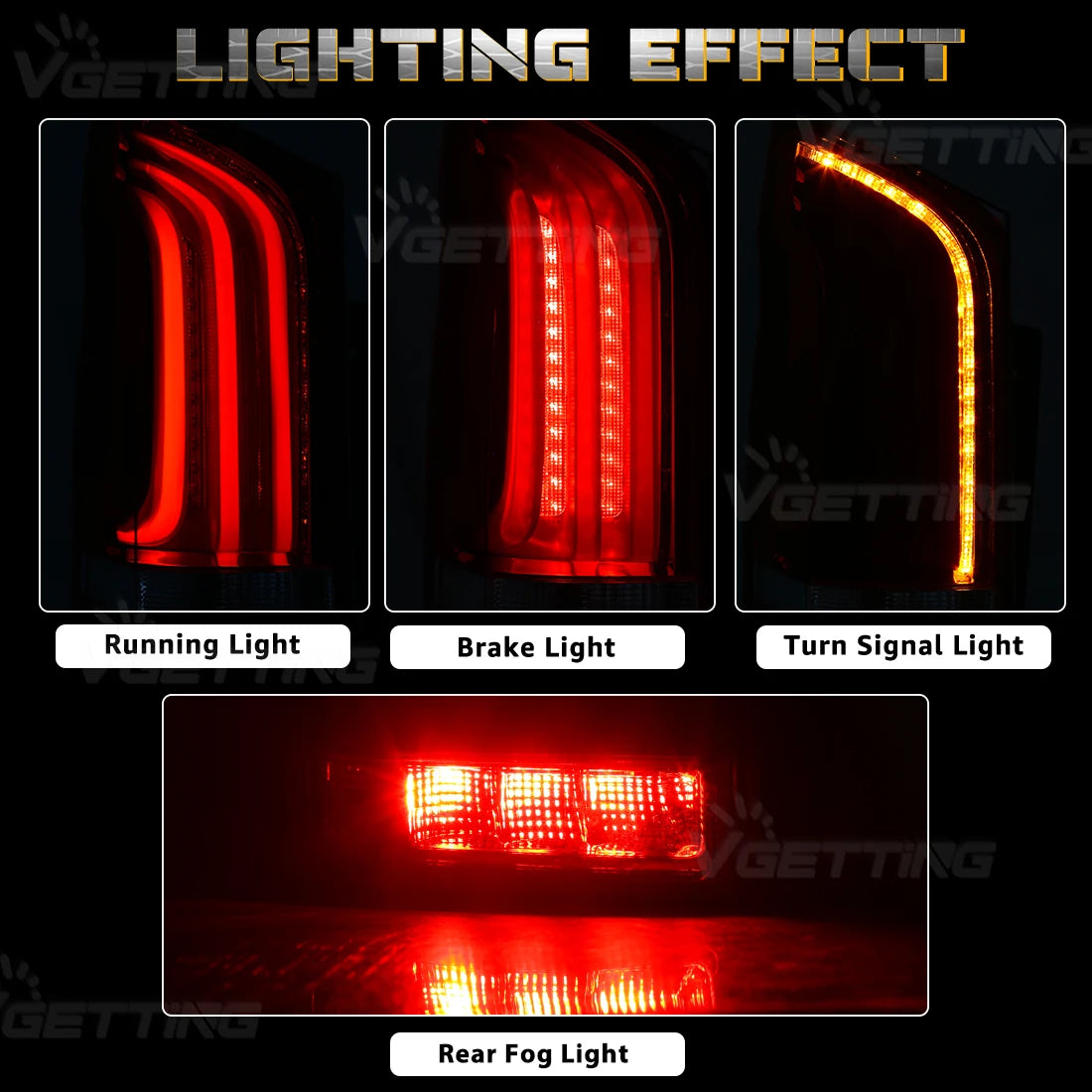 Luces traseras Mercedes-Benz Vito V-Class W447 2015 2016 2017 2018 2019 2021 2022 LED